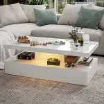 Aesthetic Irregular Coffee Table Italian Design Gloss Games Portable Vintage Coffee Table Living Room Bijzettafel Room 3