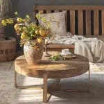 Designer Wood Coffee Table Aesthetic Luxury Organizer Simple Side Table Minimalist Unique Meubles De Salon Balcony 1