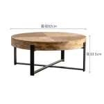 Designer Wood Coffee Table Aesthetic Luxury Organizer Simple Side Table Minimalist Unique Meubles De Salon Balcony.jpg 640x640