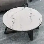 Light Luxury Nordic Coffee Tables Round Small Apartment Bar Club Side Table Simple Aesthetic Unique Muebles 3