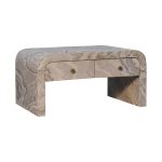 Marble Effect Coffee Table with Drawers 2