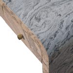 Marble Effect Coffee Table with Drawers 5