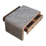 Marble Effect Coffee Table with Drawers 7