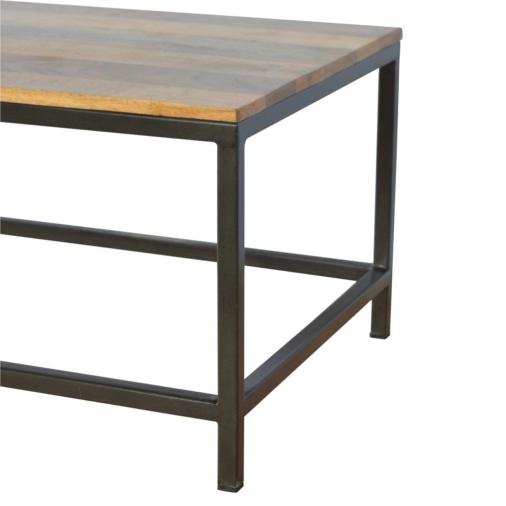 Metal Base Rectangular Coffee Table 5