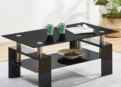 Glass Coffee Table with undershelf