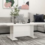 Gloss Legged Rectangular Coffee Table 3