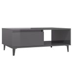 Grey High Gloss Coffee Table 1