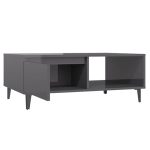 Grey High Gloss Coffee Table 2