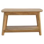 Oak Rectangular Coffee Table with undershelf 1