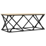 Oak Rectangular Wooden Coffee Table 4