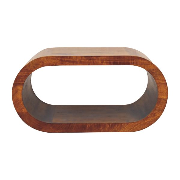 Oval Shaped Oak Coffee Table 1