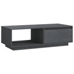 Pinewood Rectangular Coffee Table with Compartment 2