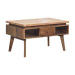 Rectangular Coffee Table with centred Drawer 2