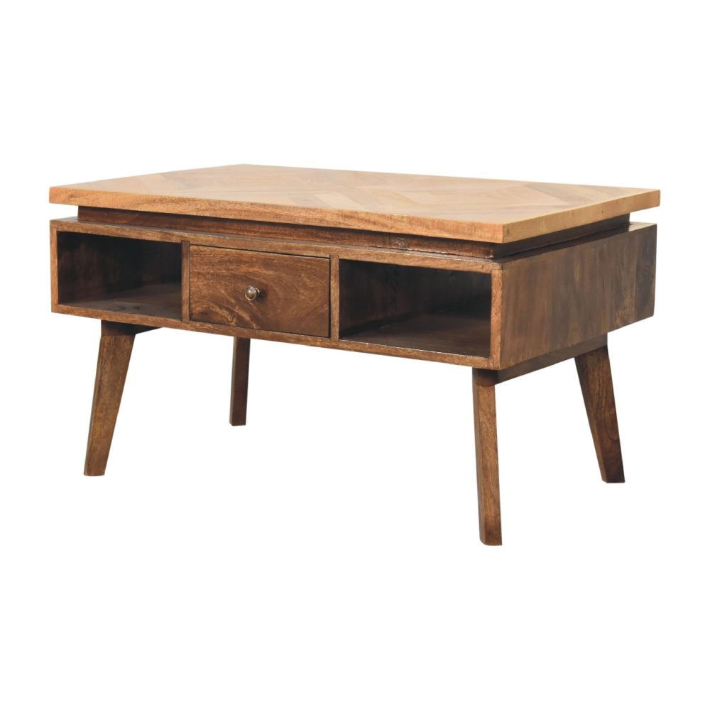 Rectangular Coffee Table with centred Drawer 3