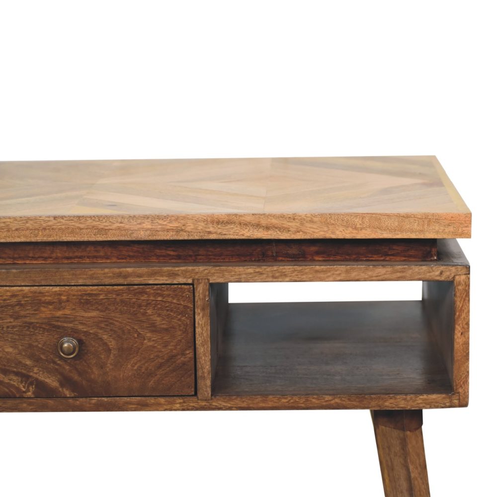 Rectangular Coffee Table with centred Drawer 4