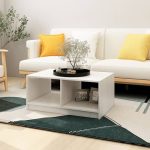 White Pinewood Rectangular Coffee Table 2