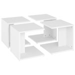 White Square Wooden Coffee Table 1