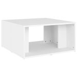 White Square Wooden Coffee Table 2