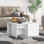 White Square Wooden Coffee Table 5