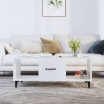 White Wooden Cupboard Coffee Table