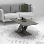 Melamine Coffee Table In Anthracite 2