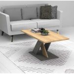 Melamine Coffee Table In Sonoma Anthracite 2